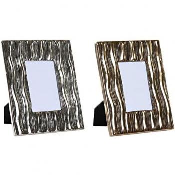 Marco de Fotos DKD Home Decor Aluminio Cristal Dorado Moderno 21 x 1 x 26 cm (2 Unidades)