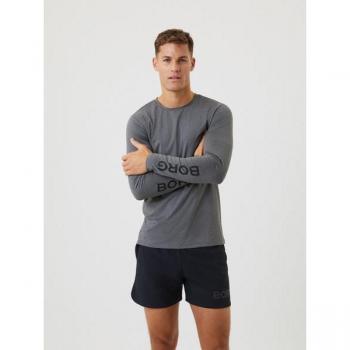 Björn Borg Long Sleeve T-Shirt Grey, M