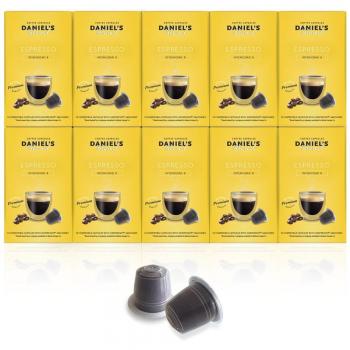 DANIELS BLEND - 100 Cápsulas de Café Compatibles con Máquinas Nespresso - ESPRESSO