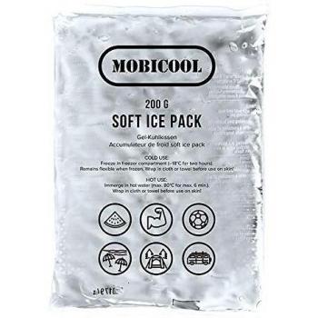 Pack de Enfriamiento Suave MOBICOOL 200g - Paquete Refrigerante para Neveras Portátiles y Bolsas Térmicas (Dimensiones: 10 x 180 x 120 mm)