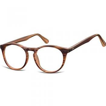 Oval Montura Completa de Plástico Marrón para Hombre - SmartBuy Collection