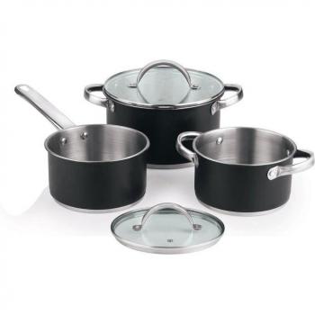 Batería de Cocina San Ignacio Negro 5 Piezas
