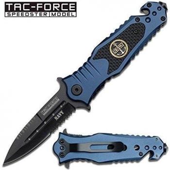 US Navy - Cuchillo plegable salvavidas - Apertura assiste - Mango Copa cinturón vention - brisa Vitre # tf-700ny