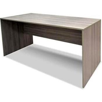 Escritorio grande de madera de Olmo claro 150x73x73 cm, escritorio para computadora, diseño italiano