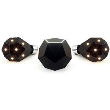 Nanoleaf Ivy Smarter Kit - Set de iluminación LED, hub + 2 bombillas, color negro