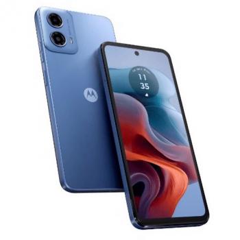 Motorola Moto G34 5G - Smartphone - 4GB RAM, 128GB almacenamiento, color Azul (Ice Blue), Dual SIM, modelo XT2363-2