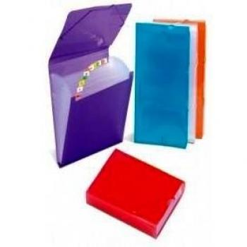 Carpeta fuelle fº transparente 13 departamentos de polipropileno