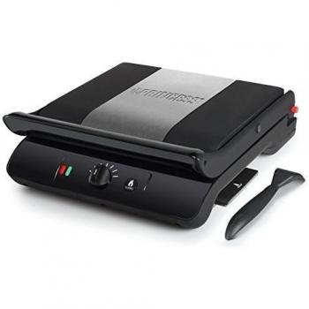 Princess Grill Comfort Pro Turbo - Parilla para hacer panini, color negro