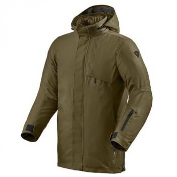 Chaqueta de moto Toronto H2O para hombre, color verde, marca REV'IT!, textil, talla L