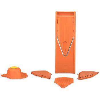 Juego de inicio Börner V1 para cortar verduras y frutas - cortador de papas, pepinos y grater naranja con 4 insertos ajustables