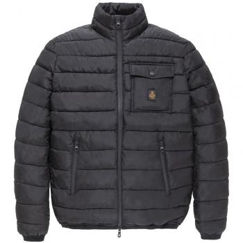 RefrigiWear Black Nylon Jacket - XL, Winter Jacket for Men, Eco Nylon with Primaloft Technology