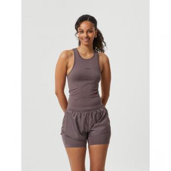 Borg Running Seamless Tank Brown, ML