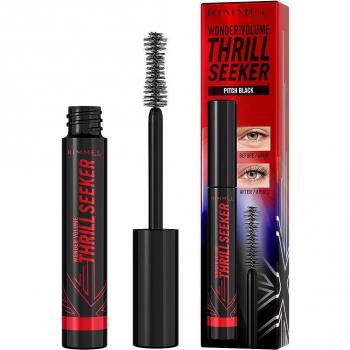 Rimmel Volume Thrill Seeker Mascara 004 Pitch Black, long-lasting volume mascara, shade Pitch Black, 8 ml