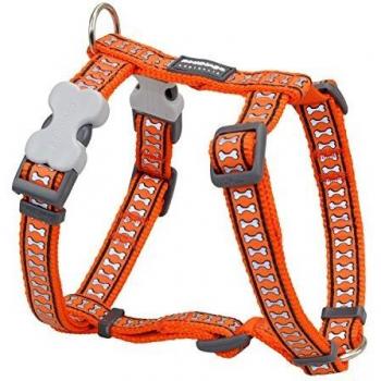 Arnés para Perro Red Dingo Hueso Reflectante 46-76 cm Naranja