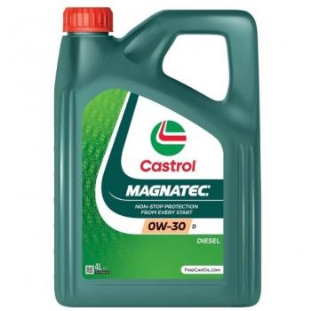 Aceite de motor sintético CASTROL Magnatec 0W-30 D para OPEL, FORD y RENAULT - Capacidad 4L