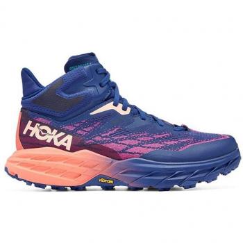 HOKA Women's Speedgoat 5 Mid GORE-TEX Trail Shoes, Bellwether Blue/Camellia, Size 6
