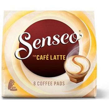 Senseo Café Latte, Monodosis de Café con Leche, Nueva Receta, 8 Unidades