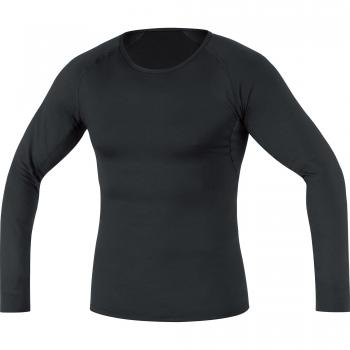 Gore Wear Men's Breathable Base Layer Thermo Long Sleeve Shirt - Black, XX-Large