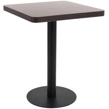 vidaXL Bistro Table Dark Brown 60x60 cm MDF