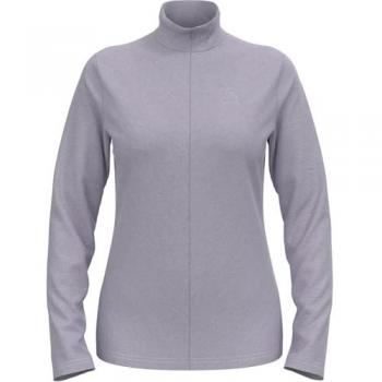 Sudadera Odlo Roy 1/2 Zip para Dama - Lila Misty y Gris