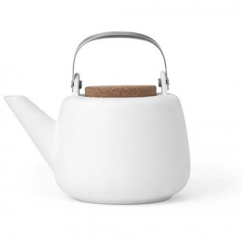 Tetera de Porcelana Viva Scandinavia Nicola con Capacidad de 1.2 Litros en Color Blanco