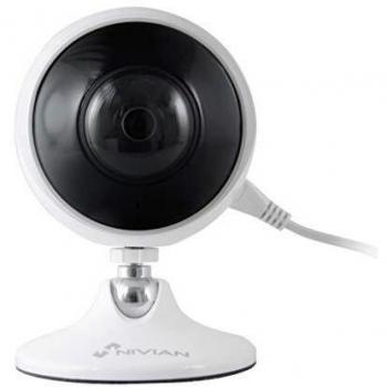 Nivian cámara Wifi 2,4Ghz IP Bullet con visión 360º-Imagen auto-adaptativa-Alta resolución 3Mpx-Visión nocturna-Audio bidireccional-Grabación en microSD