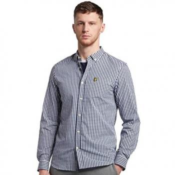Lyle & Scott Slim Fit Black Check Gingham Shirt