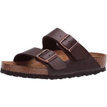 Birkenstock Arizona Birko-Flor Women's Brown Regular Sandals - Size: EU 37, Unisex Arizona BF Dark Brown 51701 Regular Fit Leather - Size UK 4.5