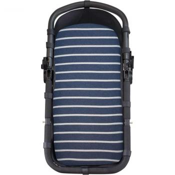 Sábana Bajera Capazo Algodón Suave Bebé Jyoko 75x35cm Sailor Stripes