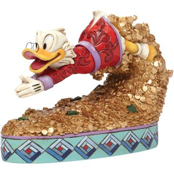 Figura Enesco Disney Clásicos Tío Gilito Nadando en Dinero