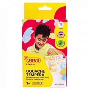 Jovi-507P Témpera liquida Escolar, Color Surtido Tonos Pastel, 35 ml