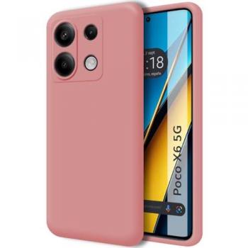 Funda Silicona Líquida Ultra Suave Rosa para Xiaomi Poco X6 5G