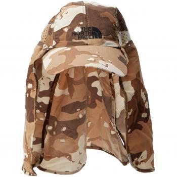 The North Face Sun Shield Ball Cap Gorro con Orejeras, Hombre, Moab Khaki Wood, S