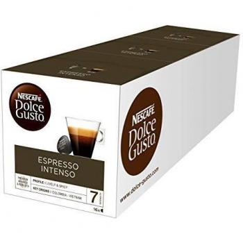 Nescafé Dolce Gusto Exclusivo Café Espresso Intenso, Pack de 3 x 16 Cápsulas - Total: 48 Cápsulas de Café