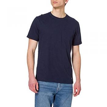 Camiseta Ecológica Blend BHNasir para Hombre, Azul Marino, Talla XXL, 100% Algodón, Corte Regular, Cuello Redondo y Manga Corta