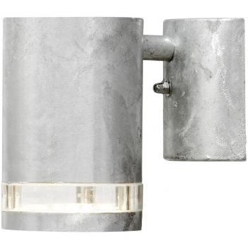 Aplique de Exterior Modena IP44, 1 Luz GU10, Acero Galvanizado y Acrílico Transparente