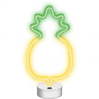 Forever Neon LED Pineapple Stand Yellow Green