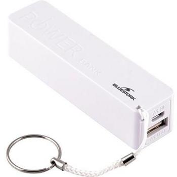 BlueStork BS-PW-BK2F/W - Batería universal, 2000 mAh, color blanco