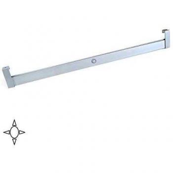 EMUCA - Iluminación para Armario o vestidor, Barra de Armario con luz LED 2,6W-12V DC y Detector de Movimiento, Aluminio anodizado Mate, L 408-558mm