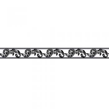 A.S. Création cenefa autoadhesivo Stick Ups negro blanco 5,00 m x 0,05 m 904317