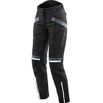 Dainese Tempest 3 D-Dry Señoras motocicleta pantalones textiles (Black/Gray,44
