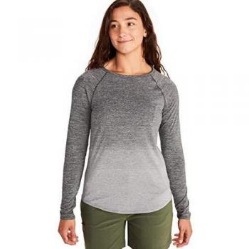 Marmot Cabrillo Langarmshirt Camiseta de Manga Larga para Mujer, Blanco, Small