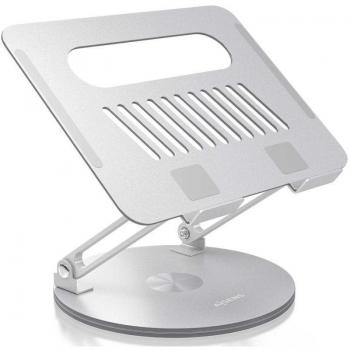 Soporte de sobremesa Aisens LPS4SXL-247 para portátil de 10-17'' / hasta 3kg, giratorio y ajustable, aleación de aluminio, rotación 360°, plegable y compacto,