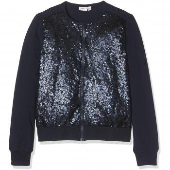 NAME IT Nitharty Bomber Jacket F Nmt, Chaqueta Punto para Niñas, Azul