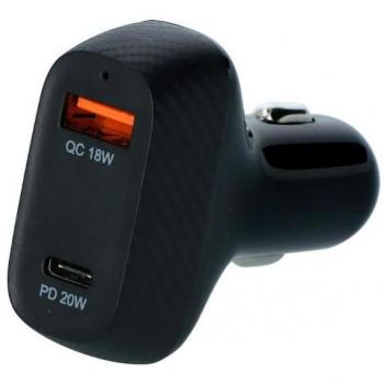 Cargador de coche 12/24V Duo Rápido 20W USB-C + 18W USB 3.0 Carpoint