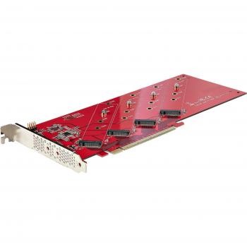 StarTech.com Quad M.2 PCIe Adapter Card for x16 Quad NVMe or AHCI M.2 SSDs