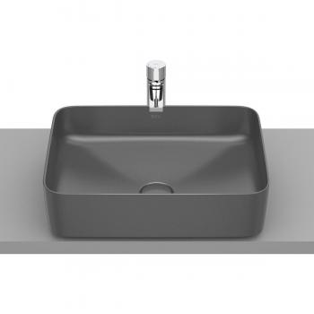Lavabo sobre encimera Square Inspira Roca, material fineceramic®, color Onix