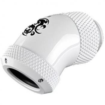 Adaptador Multi-Link Bitspower 45 Grados Giratorio para Refrigeración de Agua - Blanco