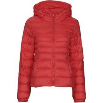 Chaqueta Acolchada con Capucha Only Tahoe para Mujer en Rojo