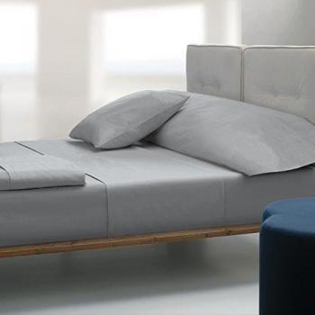 Atrivm Lifting Stripes - Juego de sábanas, 3 piezas, para cama de 135 cm, color gris